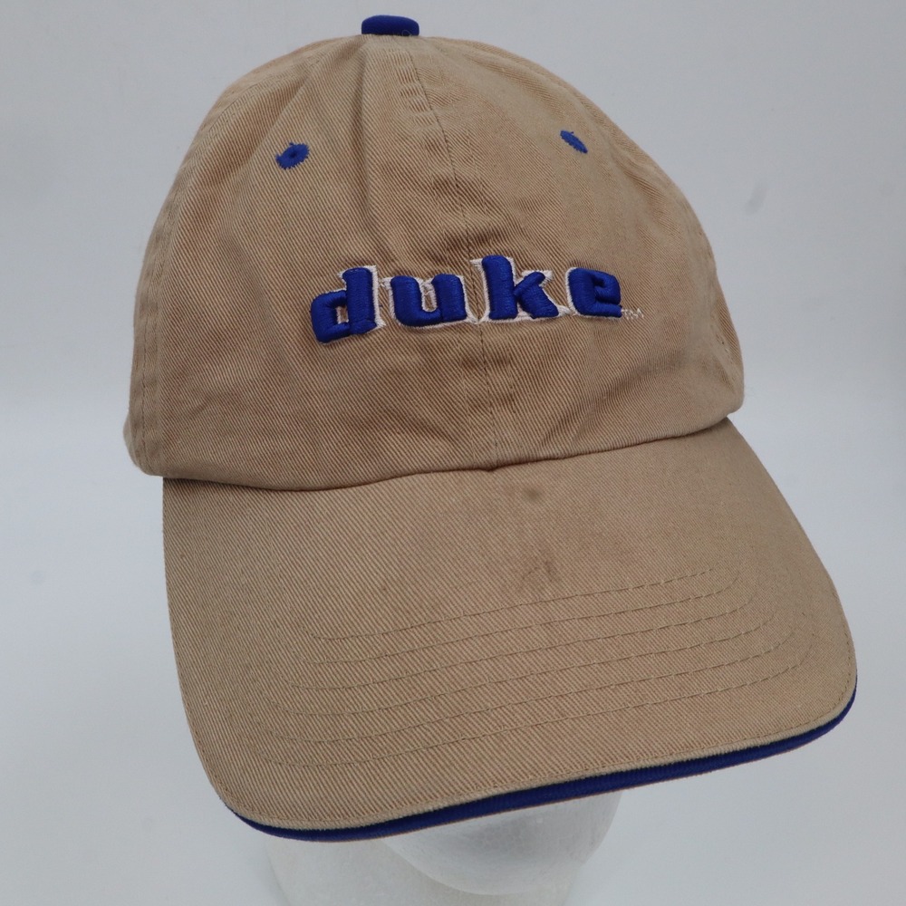 Colosseum Duke Blue Devils Hat Mens OSFM Khaki Blue Embroidered‎ Dad Cap NCAA